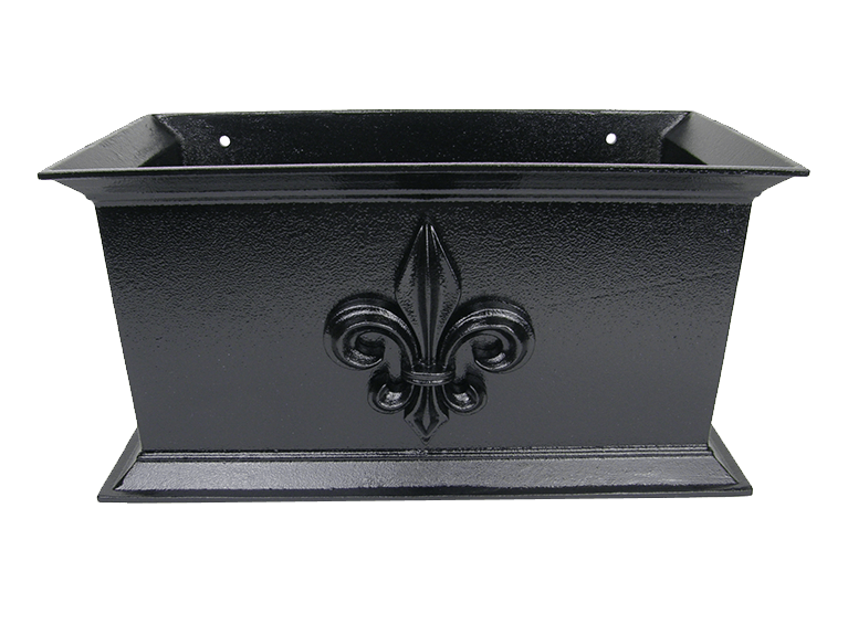 Cast Aluminium Hopper Head Fleur-De-Lis