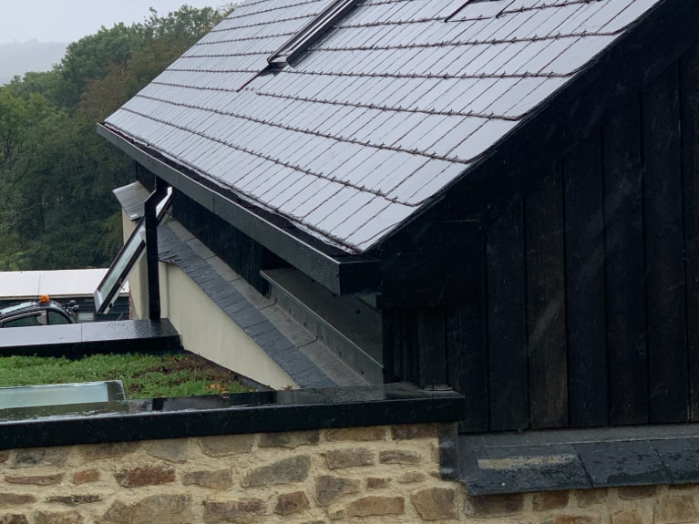 Black Aluminium Box Gutter