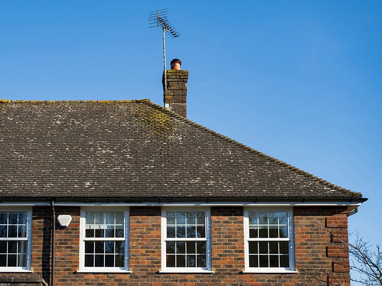 Cast Iron Gutters on a House