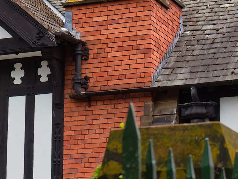 Cast Iron Gutters on an Old Building