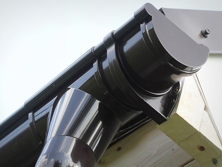 uPVC Gutters Close-up